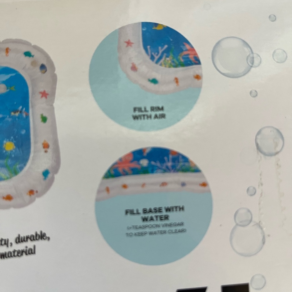 Inflatable Baby Water Mat with Floating Fish - Picture 4 of 4